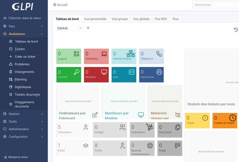 Image interface GLPI