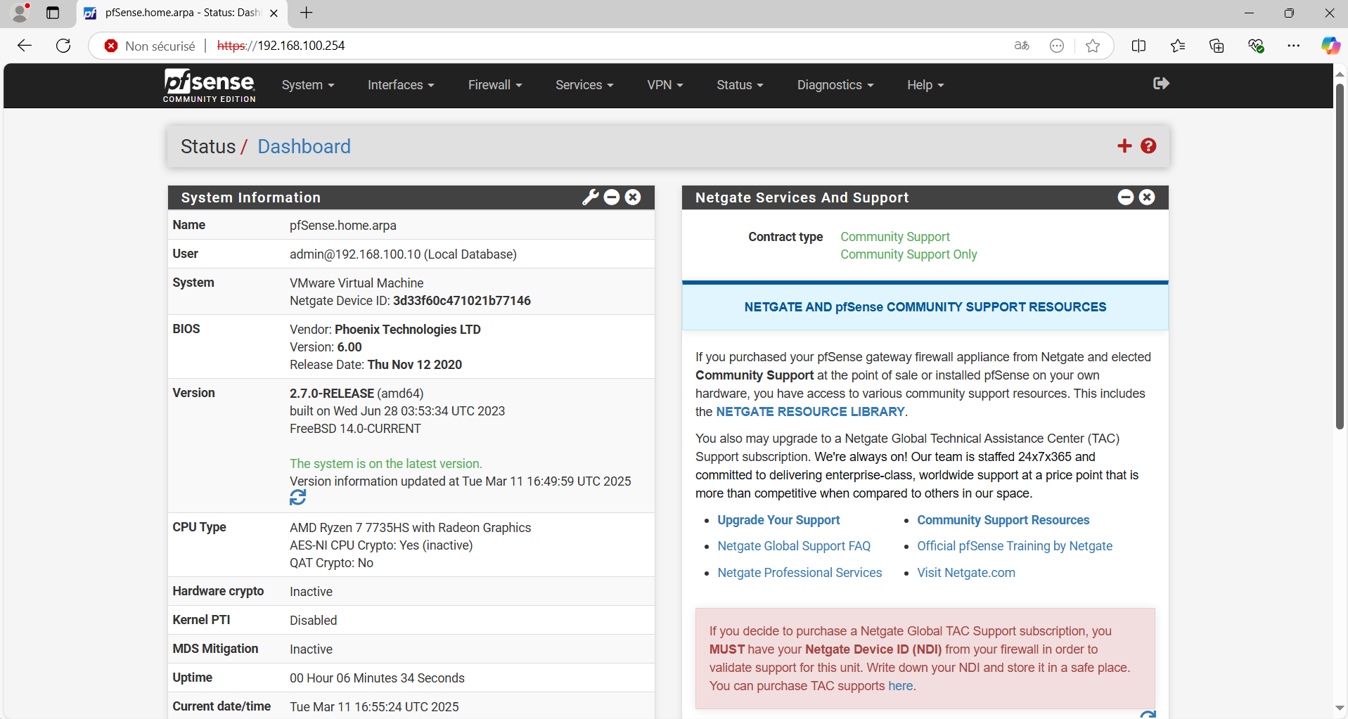 Image interface Pfsense